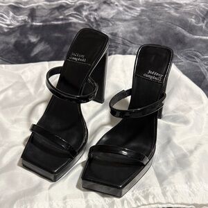Jeffrey Campbell Black Strappy Heels